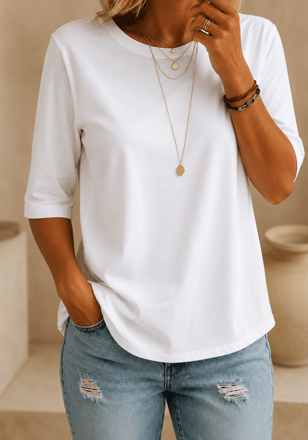How Should a T-Shirt Fit a Woman Over 50? - Juliet & Rowe