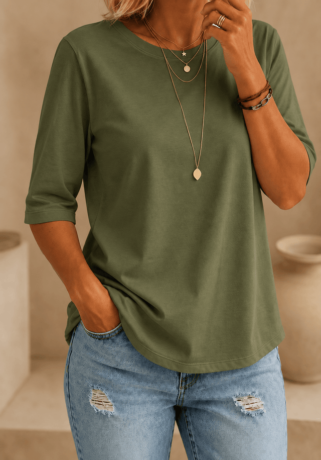 Calvera | Essential Comfort Tee · Olive