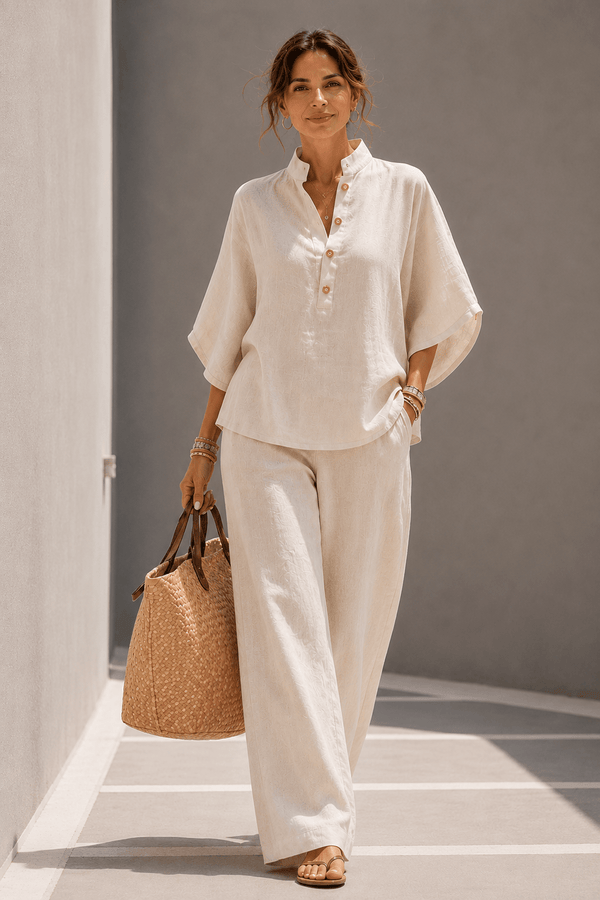 VELLARA | Flattering Linnen Comfort Jumpsuit - Juliet & Rowe